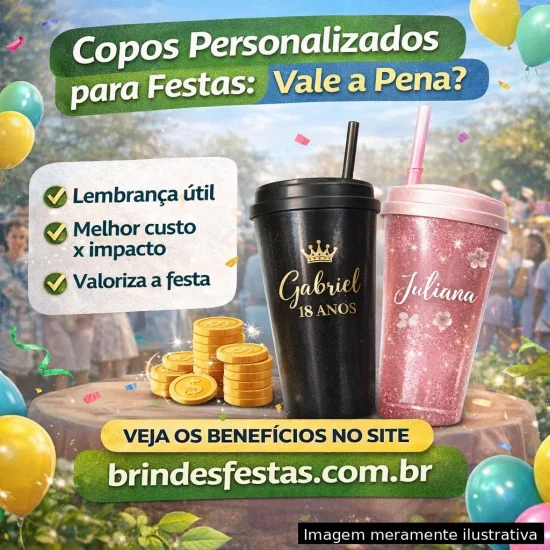 Benefícios dos copos personalizados para festas Benefícios dos copos personalizados para festas