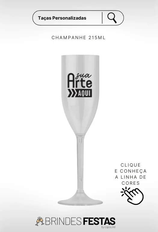 Ta&ccedil;a de Champanhe Personalizada